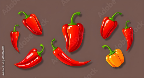 chilli illustration vector