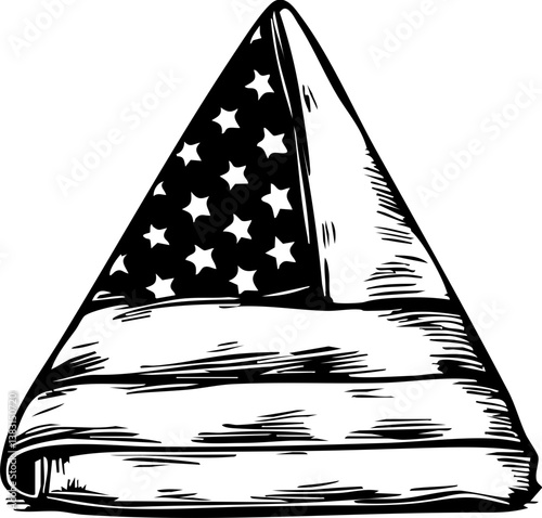 Memorial day tribute united states graphic illustration patriotic digital flag symbolism
