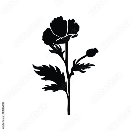 Flower silhouette 