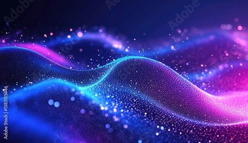 Abstract vibrant wave pattern