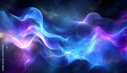 Abstract swirling cosmic energy