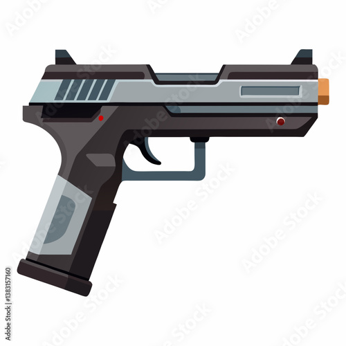 gun isolated on white