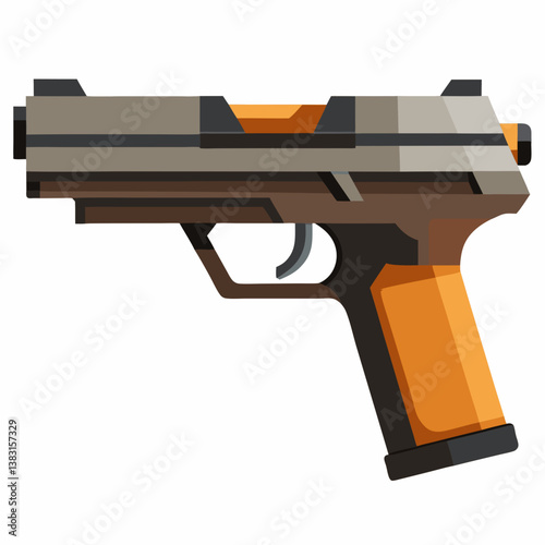 gun isolated on white