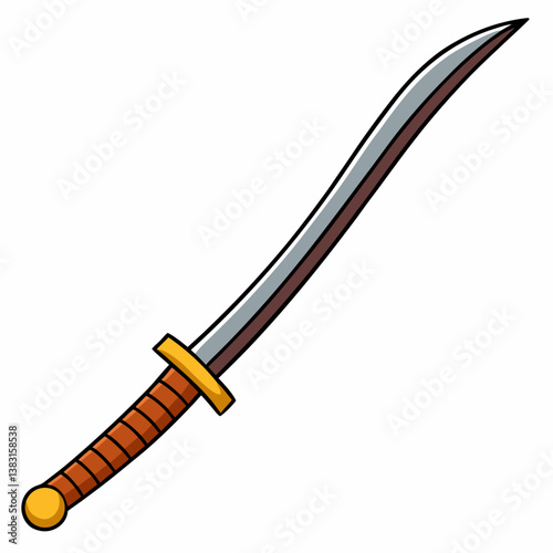 knife on a white background