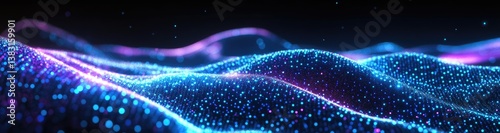 Abstract digital wave