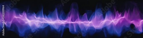 Abstract Waveform in Violet and Blue