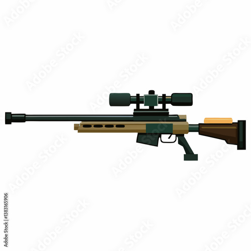 assault rifle isolated