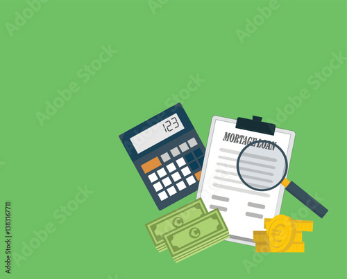 Mortgage money credit.Bank credit. Finance management. Quick loan service, easy credit.Loan agreement