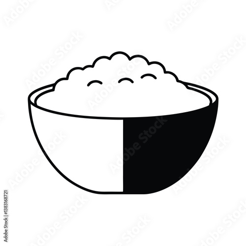 vector illustration of a cottage-cheese.
