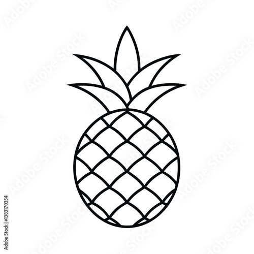 vector illustration of pineapple