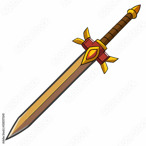 sword on white