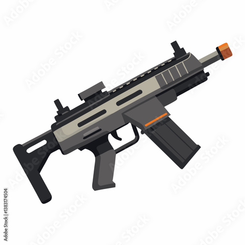 assault rifle vector