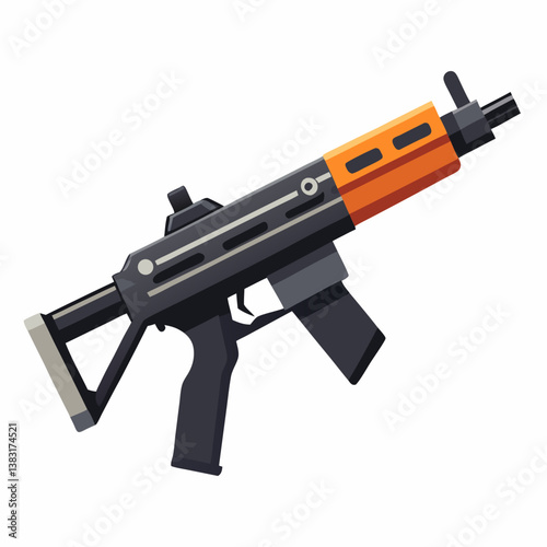 assault rifle vector