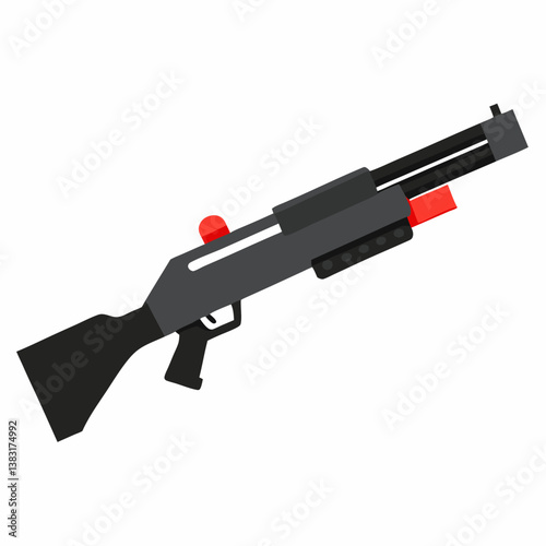 gun isolated on white