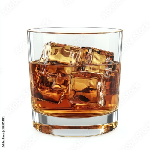 Glass of Whiskey with Ice (1)