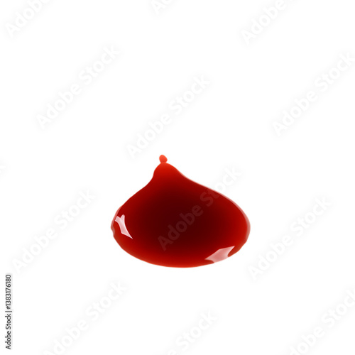 Dripping Blood Drop PNG – High-Quality Transparent Image