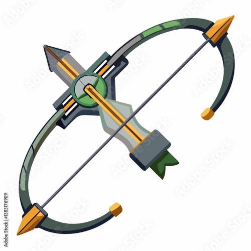 vector illustration of an arrow with a bow