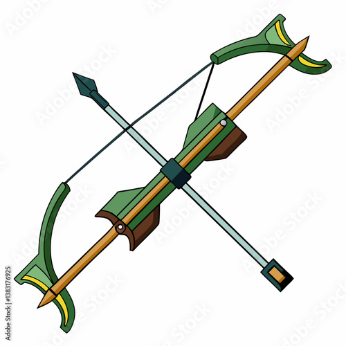 vector illustration of an arrow with a bow
