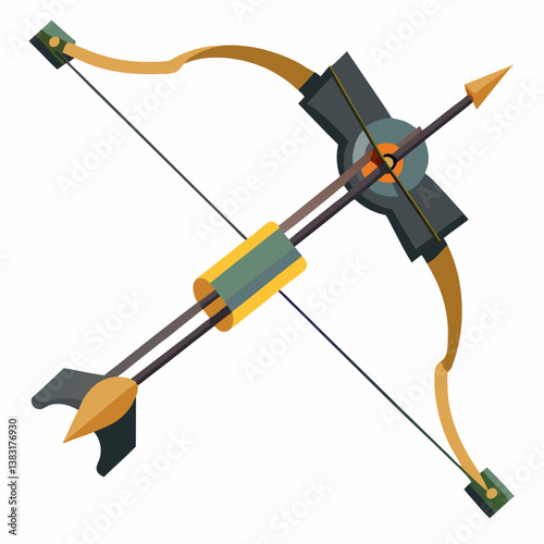 vector illustration of an arrow with a bow