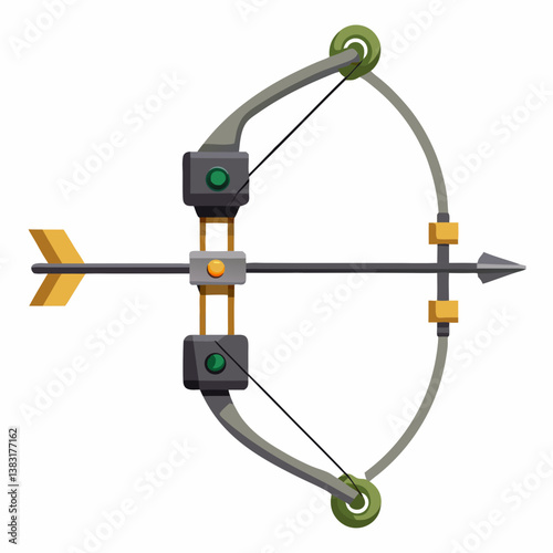 vector illustration of an arrow with a bow