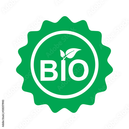 bio label colored icon