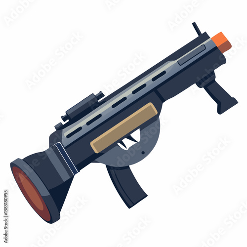 assault rifle vector illustration