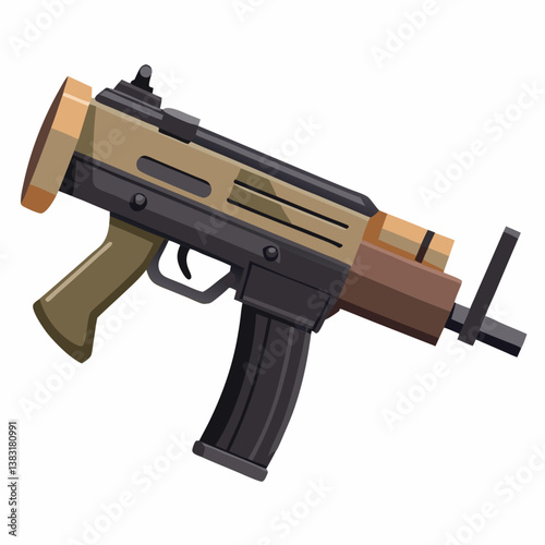 assault rifle vector illustration