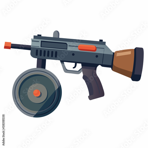 assault rifle vector illustration