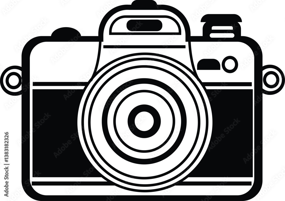 Camera icon set. Photo camera in flat style. Vector design. Camera icon set. Photo camera in flat style. Vector design.