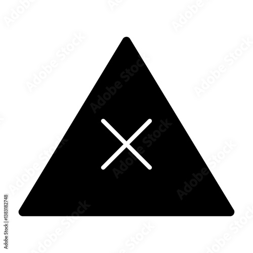 Road Block Sign Icon