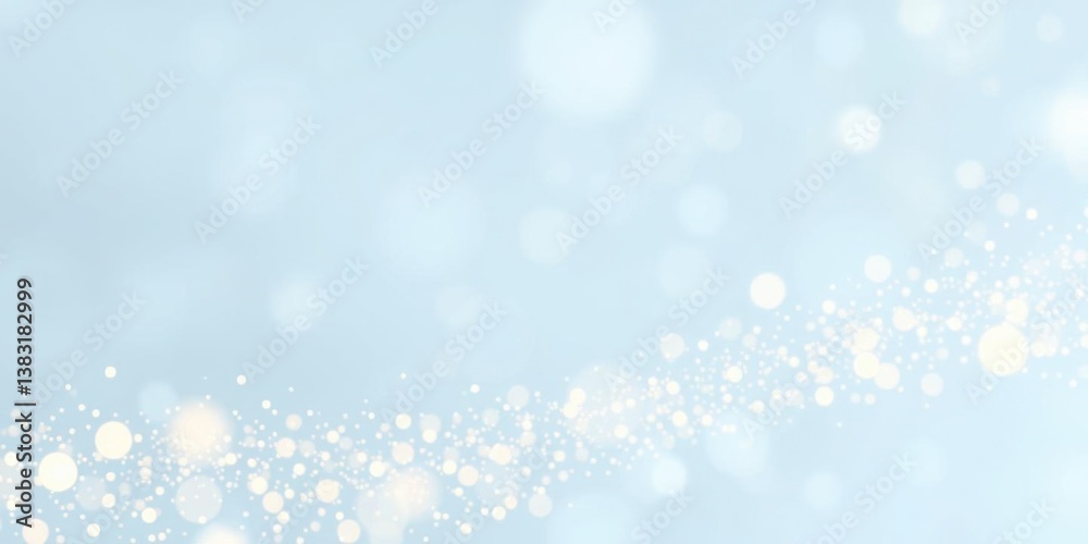 Light Blue Bokeh Background Sparkling Glittering Festive Design Light Blue Bokeh Background Sparkling Glittering Festive Design