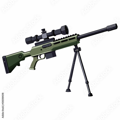 assault rifle vector