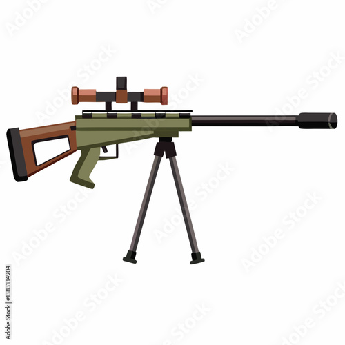 assault rifle vector