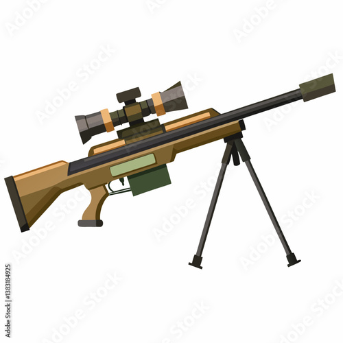 assault rifle vector