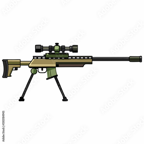 assault rifle vector