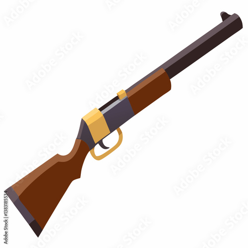 A firearm displayed against a plain white background, highlighting its design and features.