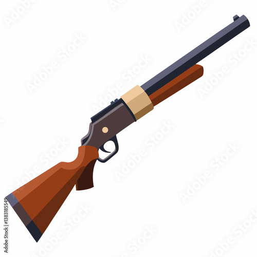 A firearm displayed against a plain white background, highlighting its design and features.