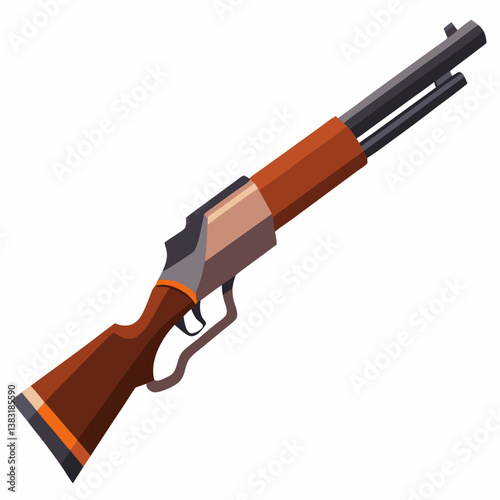 A firearm displayed against a plain white background, highlighting its design and features.