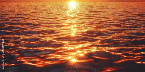 Sunset at the Golden Gate Bridge, golden and orange hues reflecting on the water