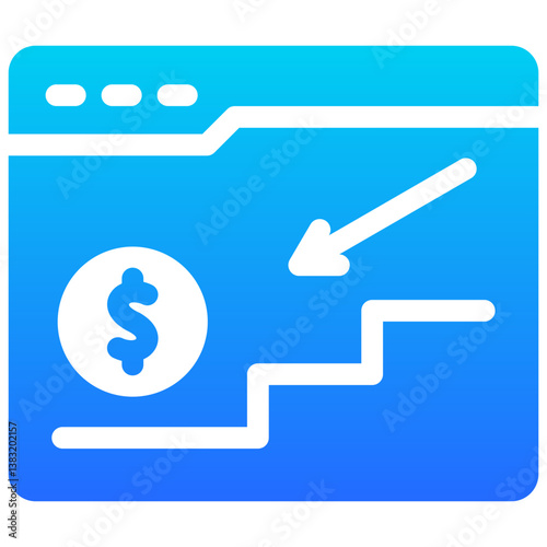 Income Down Icon
