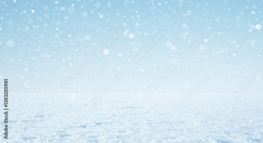 Obraz premium Winter's Soft Embrace AI Generated