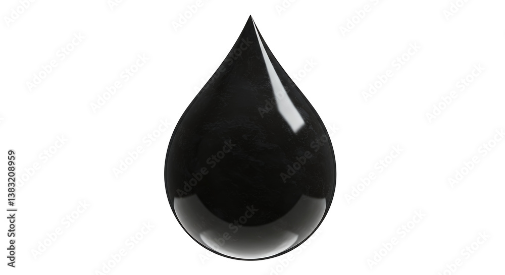Shiny Black Water Drop in Detailed Closeup Perfect for Creative Projects Shiny Black Water Drop in Detailed Closeup Perfect for Creative Projects