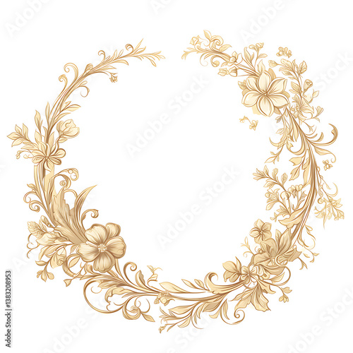 Floral flower vector Illustrations on white background