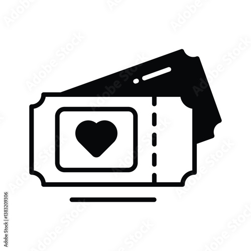 Have a look at this amazing glyph icon showing movie tickets
