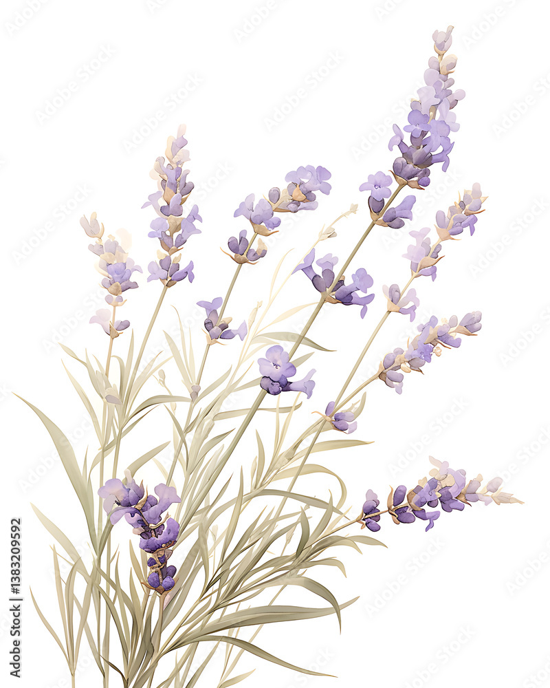 Fototapeta premium Floral flower vector Illustrations on white background