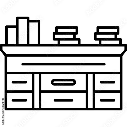 furniture icons set