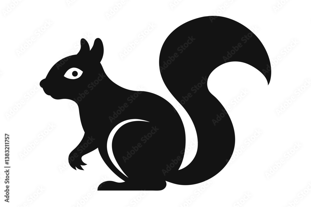 squirrel on white background squirrel on white background