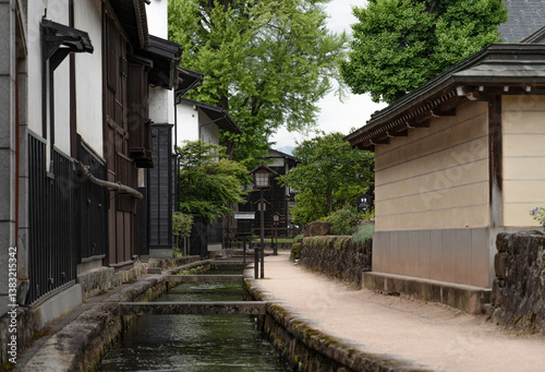 Pueblo tradicional en Japón del periodo Edo: Hida Furukawa, ubicado cerca de Takayama photo