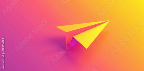 Wallpaper Mural Sleek paper airplane, continuous line drawing Minimalist vector illustration , single line art, silhouette Torontodigital.ca