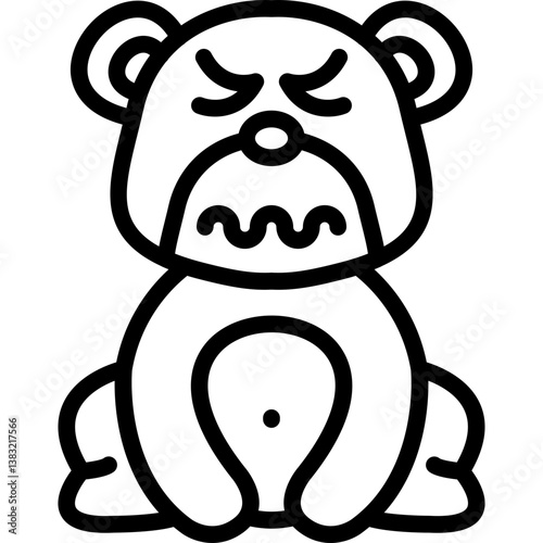 Disgusted Bear Icon